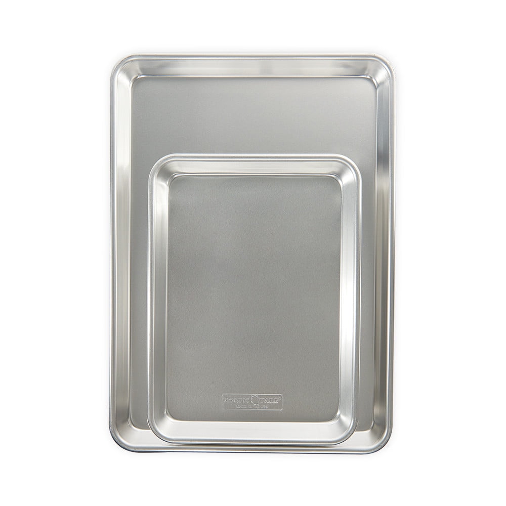 Natural Aluminum Half and Quarter Sheet Pan Set
