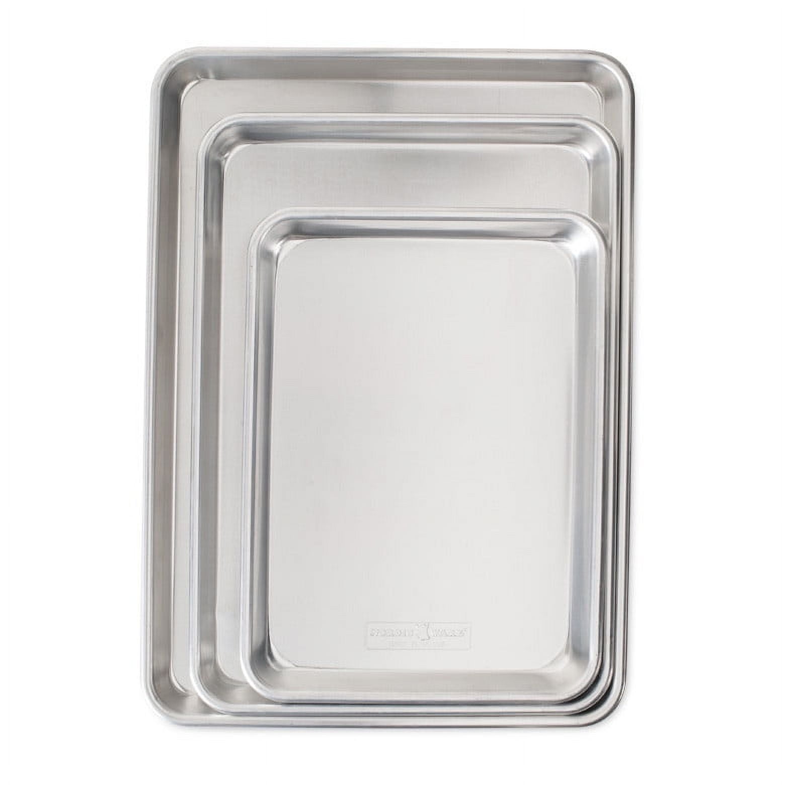 Naturals Aluminum 3-Piece Baking Sheet Pan Set