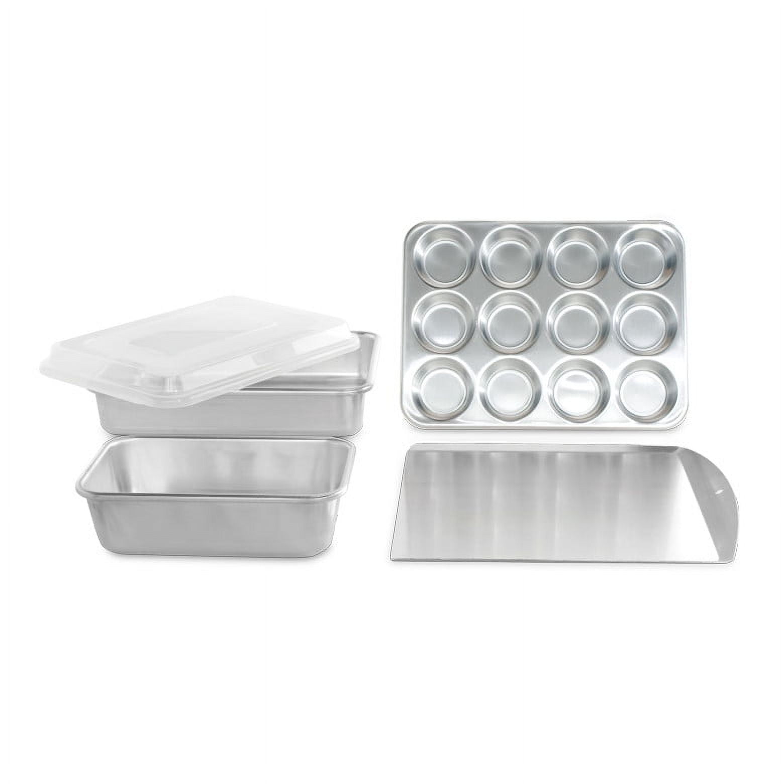 Nordic Ware 5-Piece Aluminum Baking Set with Lid