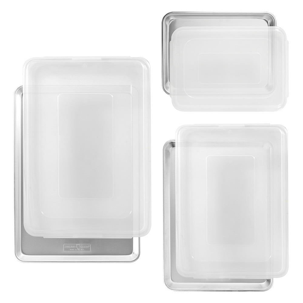 Nordic Ware Naturals 6 Piece Baking Sheet & Lid Set