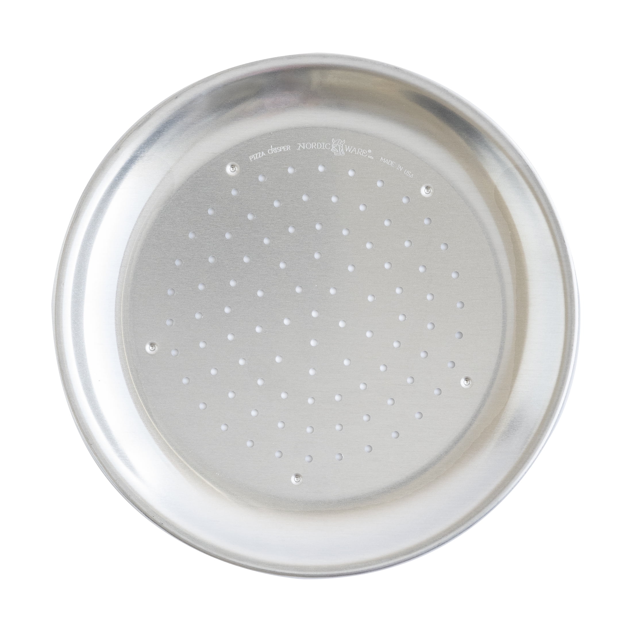 Nordic Ware Naturals 9" Aluminum Pizza Pan Crisper, Silver