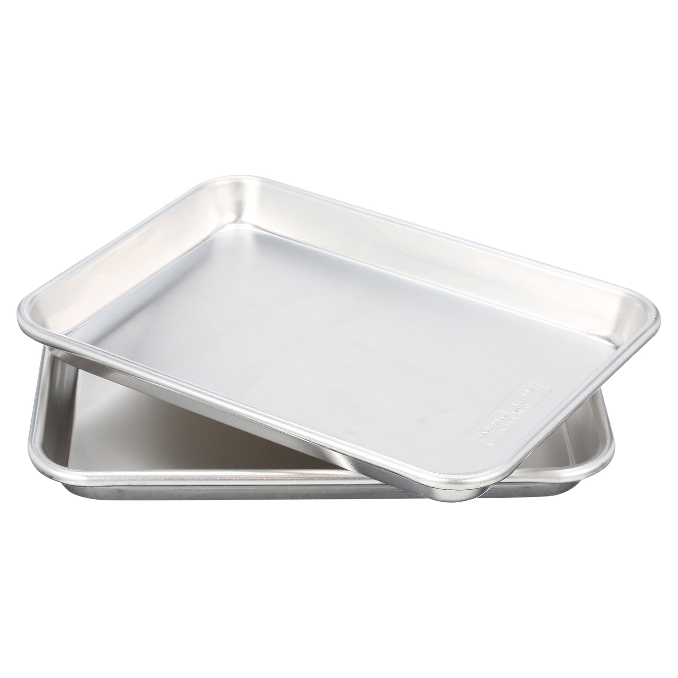 Nordic Ware 2pc Natural Aluminum 1/6th Baking and Cookie Sheet Set with Small Rectangular Sheet Pans