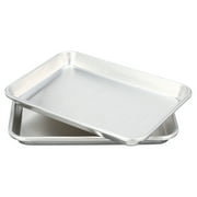 Nordic Ware 2pc Natural Aluminum 1/6th Baking and Cookie Sheet Set with Small Rectangular Sheet Pans