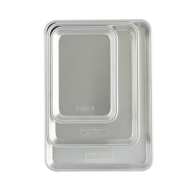 Nordic Ware Naturals Aluminum 3 Piece Sheet Pan Set, Jelly Roll