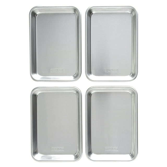Nordic Ware Naturals Aluminum 4 Pack 1/8 Sheets, 10.1" x 7" x 1.1