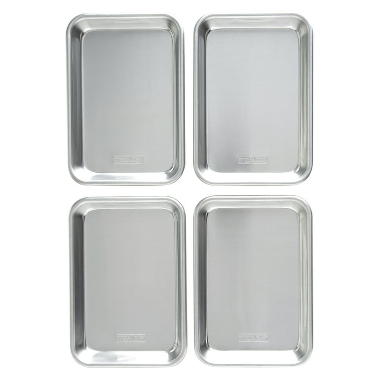 Nordic Ware Naturals Aluminum 4 Pack 1/8 Sheets, 10.1 x 7 x 1.1, Silver