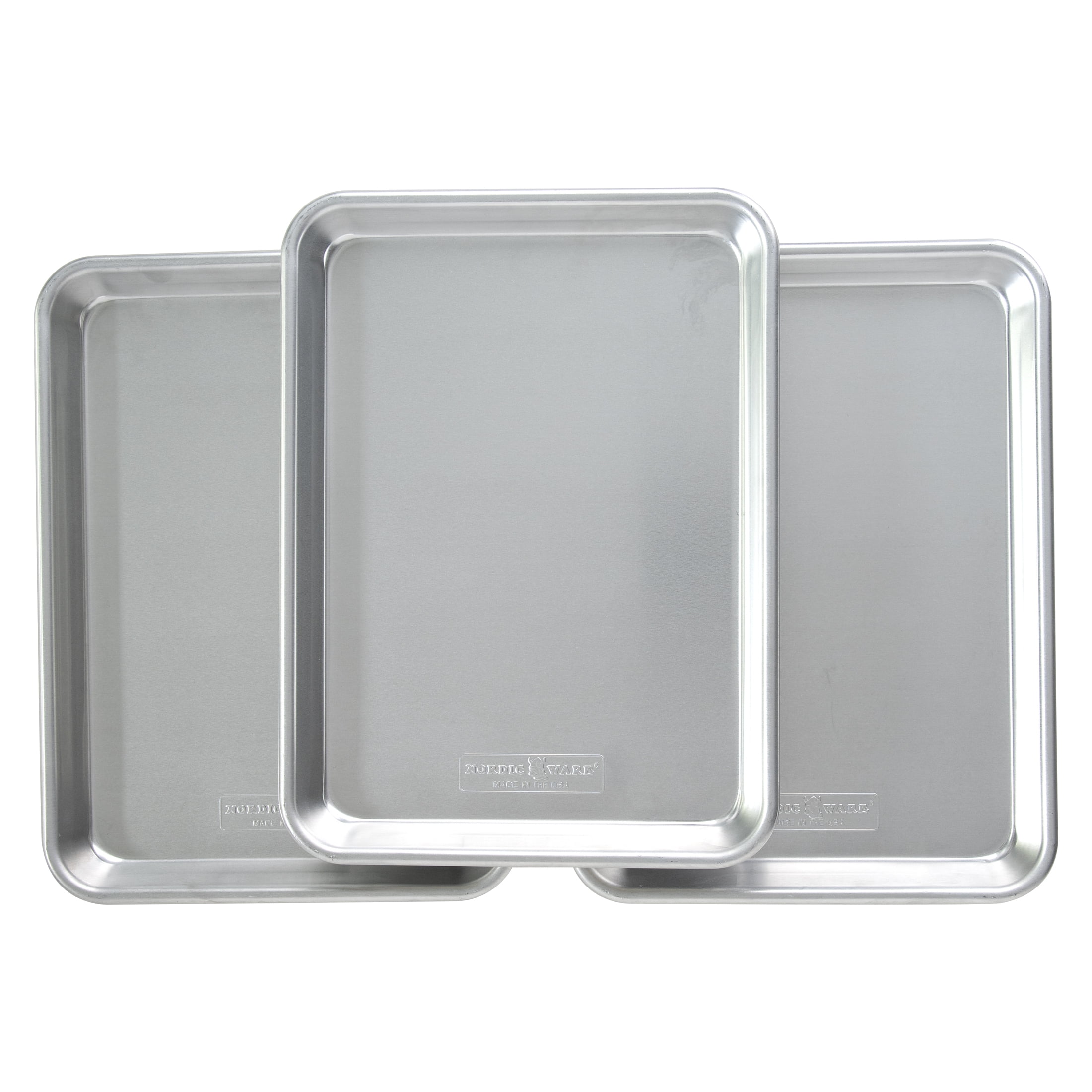 Nordic Ware Naturals Silver Quarter Sheet Pans, 6 Pack