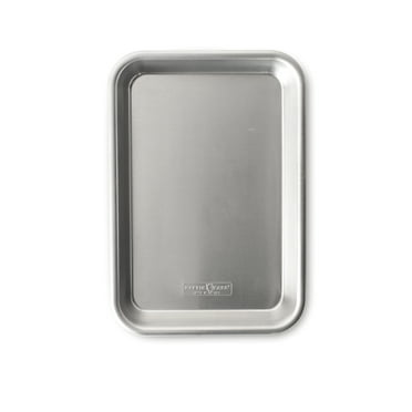 Nordic Ware Naturals Eighth Sheet 10.1" x 7" Aluminum Baking and Cookie Pan, Silver