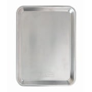 Nordic Ware Naturals 13" x 10" Aluminum Quarter Sheet, Rectangular Cookie & Baking Sheet Pan, Silver