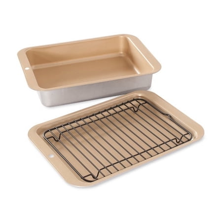 Nordic Ware Nonstick Compact Ovenware 3 Pc Broil and Bake Set