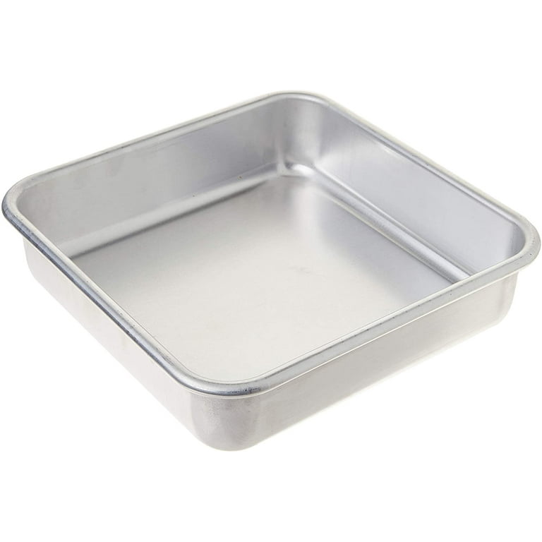 Nordic Ware - Nordic Ware Naturals Aluminum Commercial 8 x 8 Square Cake  Pan, 8 by 8 inches, Silver 