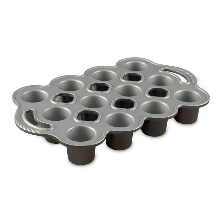 Nordic Ware Popover Pan, 2 Sizes, Large & Mini, Cast Aluminum on