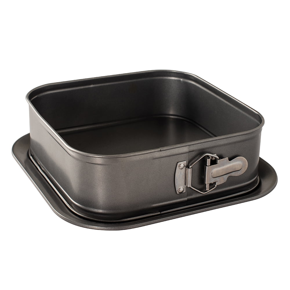 Patisse Extra Deep Square Springform Pan 6-1/4 x 6-1/4 or 16 cm x 16 cm  and 3-3/8 or 8.5 cm Deep Nonstick charcoal Gray Color Profi Series