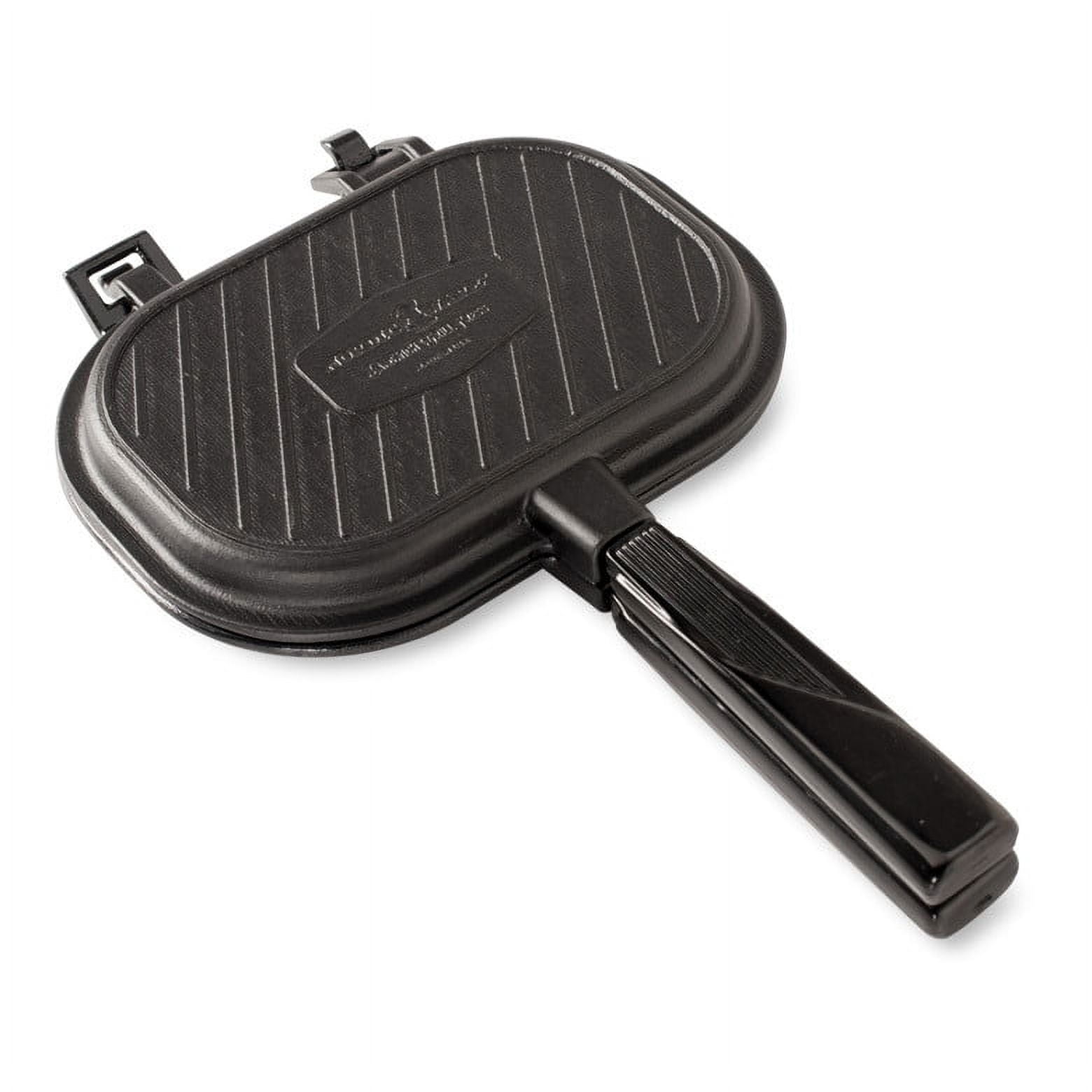 Black Cast Aluminum Stovetop Sandwich and Grill Press