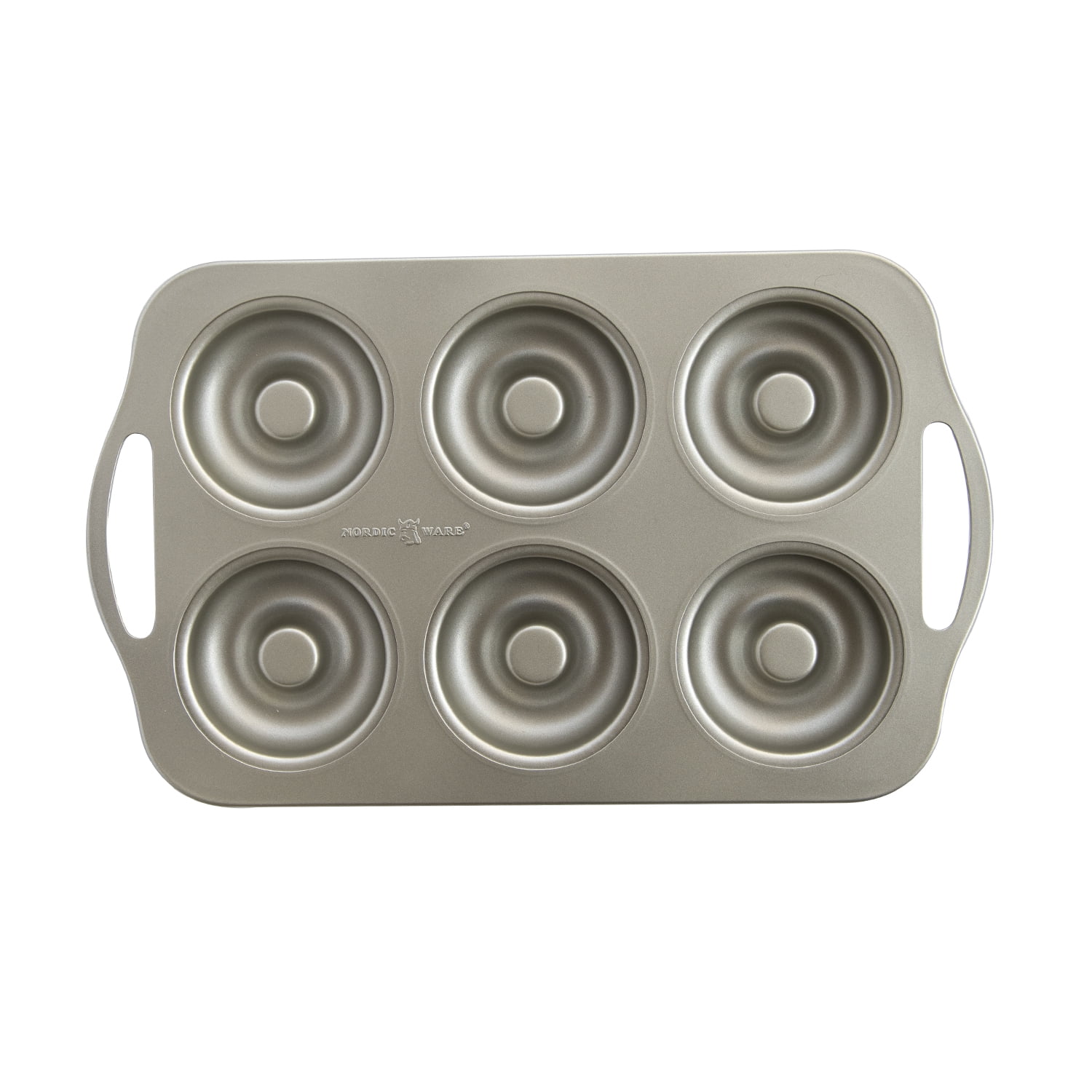Nordic Ware Treat Nonstick 12 Cavity Muffin Pan, Silver