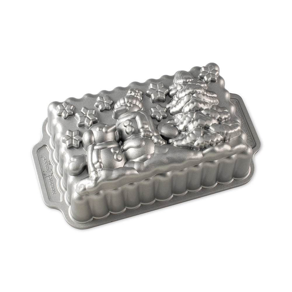Nordic Ware Holiday Mini Loaf Pan USA Heavy Cast Aluminum New Christmas  Nonstick