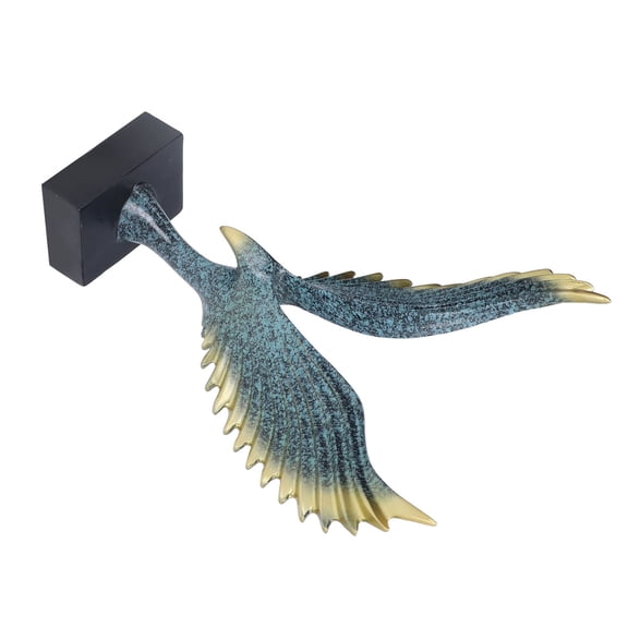 Nordic Wing Statue Resin Wings Sculptures Ornaments for Desk Modern Abstract Table Decorative Crafts (12.7 inches / 32.2 cm)