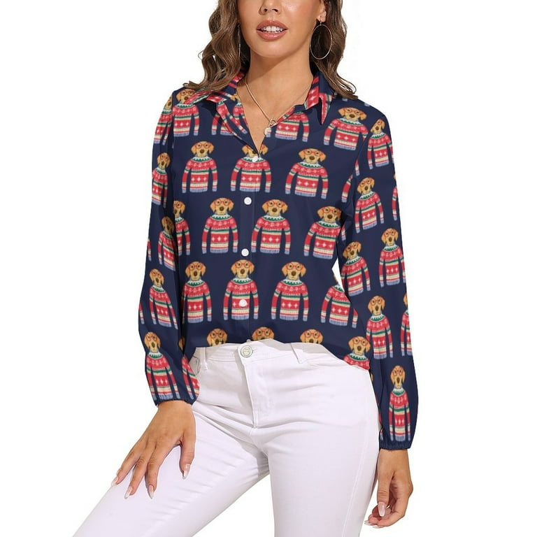 Retro print blouse discount