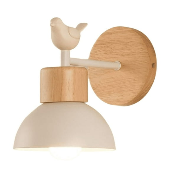 Nordic Wood Wall Lamp Lighting Fixture for Living Room Bedroom Study Kid Room Hallway Bedside Home Decor Lighting A,1 x Wall Lighting