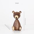 thumbnail image 1 of Nordic Wooden Brown Bear Crafts, Family Gifts, Home Decorative Figurines, Nordic Design, 1 of 6