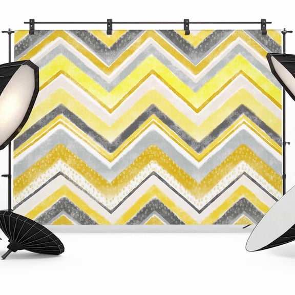 Nordic Yellow Stripes Backdrop for Photoshoot,Photography Photo Studio Background Wall Backdrop,Art Abstract Yellow Texture Back Drop Banner Panel for Portraits Wedding Party Live Streaming 10x8Ft