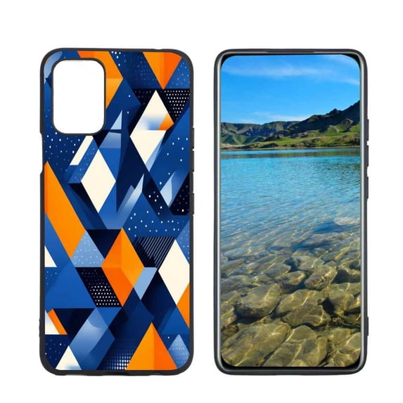 Nordic-geometric-shape-pattern-colorful-1144 Phone Case, Designed for LG K62 Case Soft Silicon for women girls boys wife gift,Shockproof Phone Cover