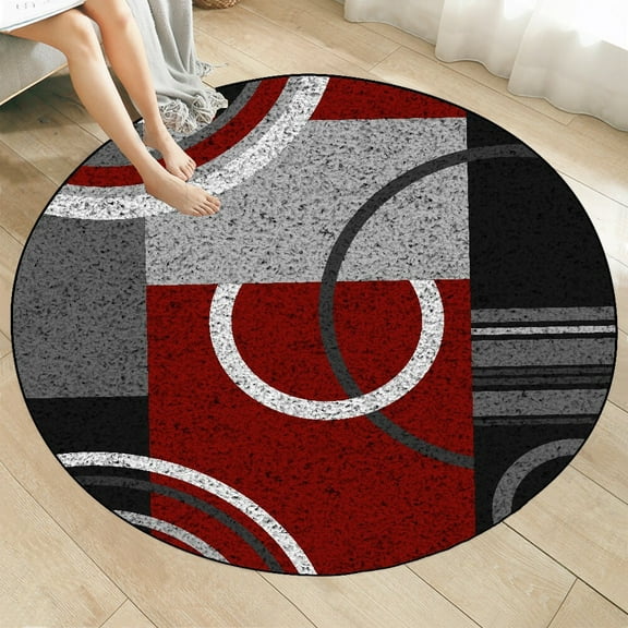 Nordic ration Home Round Rug Living Room Bedroom Bedside Floor Mat Sofa Chair Area Rugs Rooms Cloakroom Carpet tapete 러그카페트
