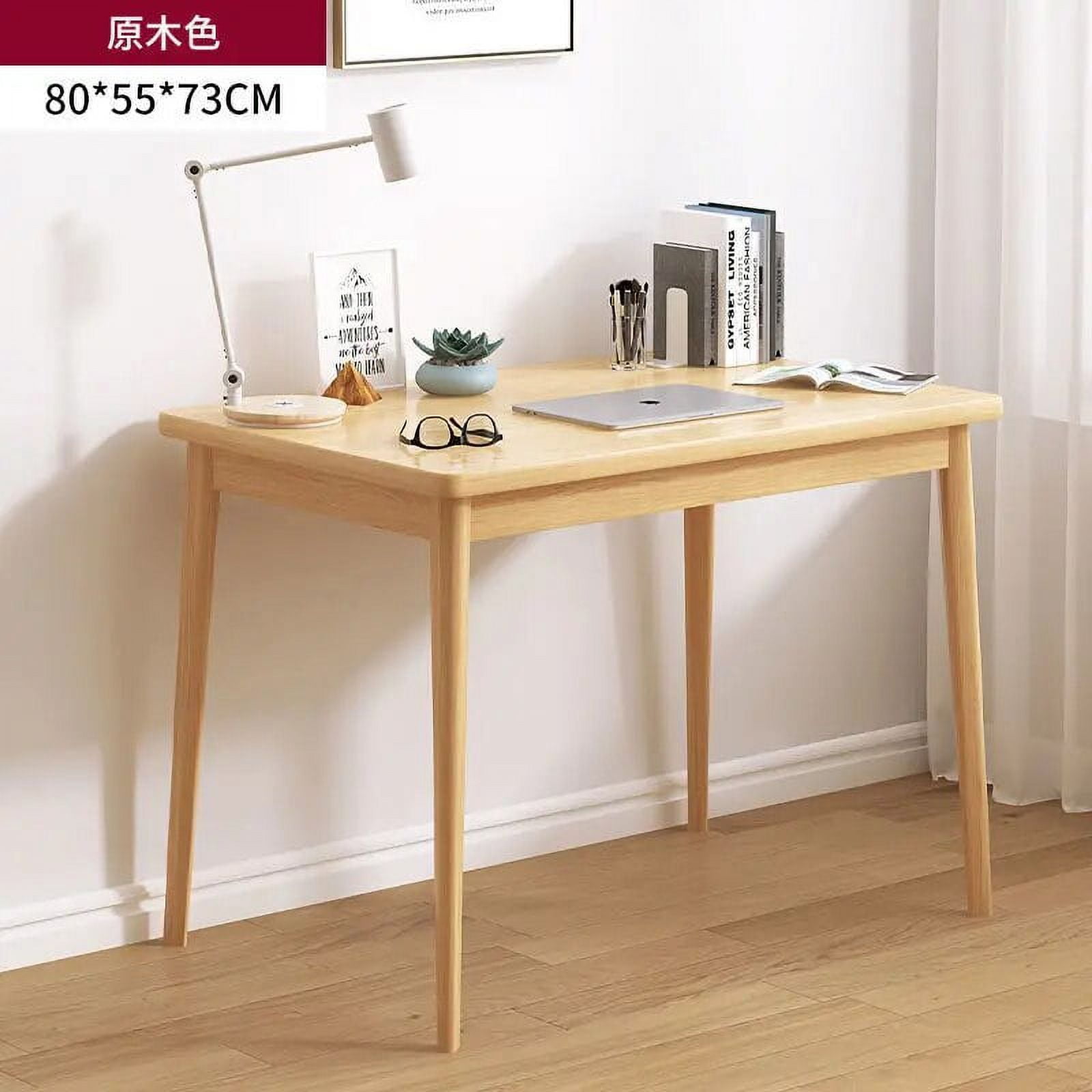 Nordic solid wood desktop computer desk simple home bedroom study desk ...