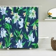 thumbnail image 1 of Nordic style Flower Leaf Plant Printed Fabric Shower Curtains Floral Bath Screen Waterproof Products Bathroom Decor with, 1 of 5