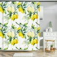 thumbnail image 1 of Nordic style fruit orange lemon printing shower curtain polyester waterproof cur, 1 of 5