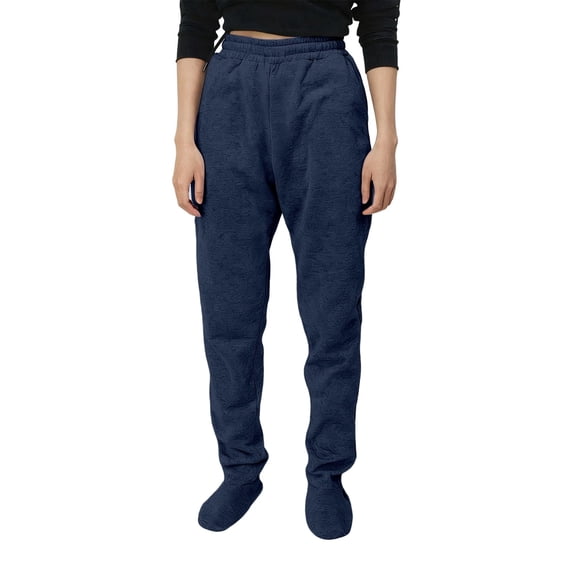 NordicNest Adult Footed Sweatpants with Sherpa Fleece Lined Feet Extremely Soft and Warm Footing