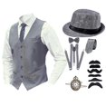 thumbnail image 1 of NordicNest Boy's Clothess Accessories Set Vest Pocket Suits Festival 1920s for Boy Party Outfit, 1 of 2