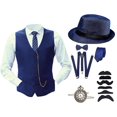 thumbnail image 1 of NordicNest Boy's Clothess Accessories Set Vest Pocket Suits Festival 1920s for Boy Party Outfit, 1 of 2