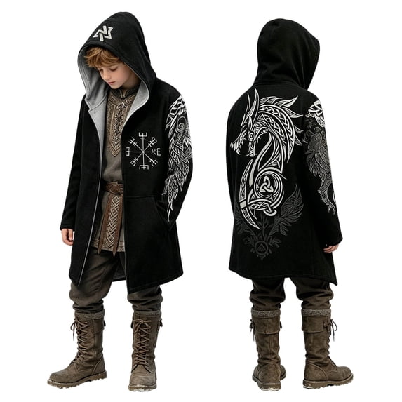 NordicNest Boys Cloak Coat For Kids Long Cape Jacket For Boys Adventure Ready Outerwear For And Everyday Kids Coats Boys