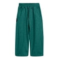 thumbnail image 1 of NordicNest Boys Joggers Sweatpants, Elastic Waist Drawstring Kids Casual Athletic Pants Green 120, 1 of 9