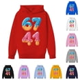 thumbnail image 1 of NordicNest Boys Pullover Hoodie Soft Casual Sweatshirt For Kids Youth Athletic Jacket With Pocket Boys 12-14 Clothes, 1 of 4
