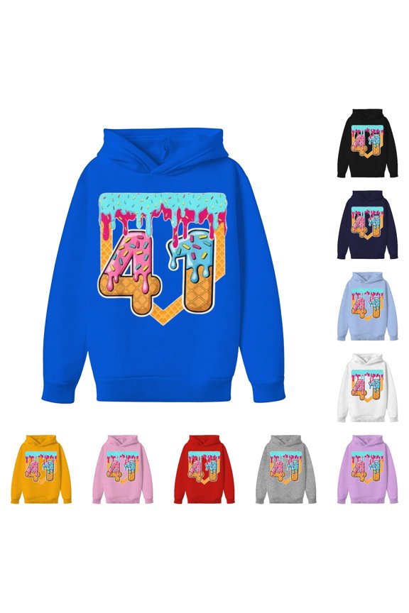 Boys Pullover Hoodie Soft Casual Sweatshirt For Kids Youth Athletic Jacket With Pocket Little Boys Pullover
