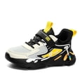 thumbnail image 1 of NordicNest Boys Sneakers Lightweight Breathable Running Shoes Casual Sports Athletic Shoes,02_Yellow,4, 1 of 7