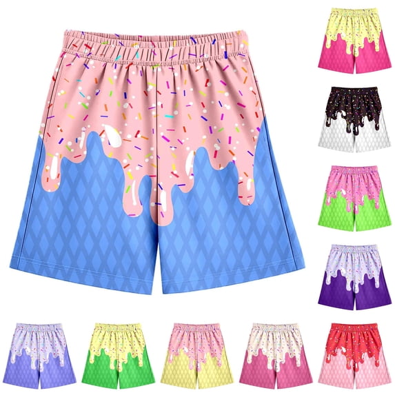 NordicNest Children's Casual Ice Printed Shorts Baseball ShortsEElastic Waistband With Pocket Shorts (2 14 Years) Month for Baby Boy Back to School