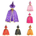 thumbnail image 1 of NordicNest Cloak For Kids Party Witch Cape Elegant Style Cape With Embossed Gold Design Ski Jackets Girls, 1 of 4
