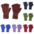 thumbnail image 1 of NordicNest Extra Long Wrist Kids Fingerless Thermal Knitted Mittens For Boys And Girls Winter Warmth Half Finger Handwear Toddler Insulated, 1 of 4