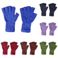 thumbnail image 1 of NordicNest Extra Long Wrist Kids Fingerless Thermal Knitted Mittens For Boys And Girls Winter Warmth Half Finger Handwear Toddler Insulated, 1 of 4