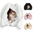 thumbnail image 1 of NordicNest Girls Cozy Cat Graphic Hoodie Sweatshirt For Kids Comfortable Everyday Wear For School And Play Large Boys Hoodies, 1 of 3