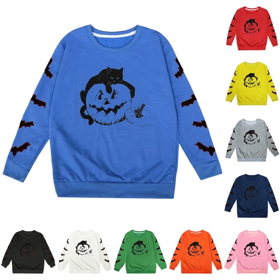 NordicNest Girls Halloween Printed Pullover Hoodie Soft Casual Sweatshirt For Kids Cozy Fall Winter Outfit Cute Toddler Girls Clothes Winter Clothes for Boys