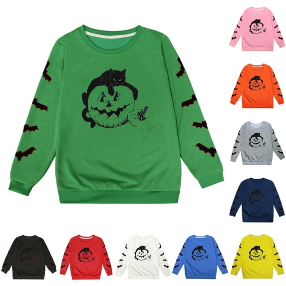 NordicNest Girls Halloween Printed Pullover Hoodie Soft Casual Sweatshirt For Kids Cozy Fall Winter Outfit Cute Toddler Girls Clothes Winter Clothes for Boys