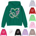 thumbnail image 1 of NordicNest Girls Hooded Sweatshirt Soft Casual Pullover With Pocket For Play And School Hooded Jacket Girls, 1 of 4