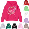 thumbnail image 1 of NordicNest Girls Hooded Sweatshirt Soft Casual Pullover With Pocket For Play And School Hooded Jacket Girls, 1 of 4