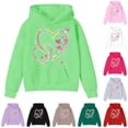 thumbnail image 1 of NordicNest Girls Hooded Sweatshirt Soft Casual Pullover With Pocket For Play And School Hooded Jacket Girls, 1 of 4
