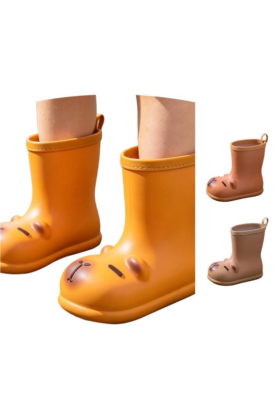 Girls' Lightweight Cartoon Rain Boots For Kids – Summer Ready Rain Shoes For Girls With Cute 3D Design