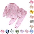 thumbnail image 1 of NordicNest Girls Pajama Set Soft Long Sleeve Kids Comfortable Loungewear Outfit For Toddler And Baby Girls 6t Girls Outfits, 1 of 3